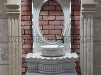 روشویی دوپایه کلاسیک کرم روکار