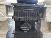 روشویی تک پایه مشکی روکار