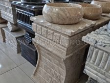 روشویی تک پایه دیپلمات مدل قوسدار
