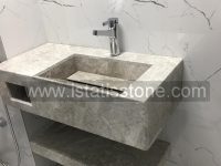 روشویی سنگی مدرن طوسی 50*70