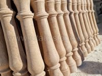 نرده صراحی سنگی تراش گرد کرم 70 سانتی