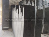 مرمریت مشکی دهبید اسپایدر  کم خط شمش