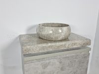 روشویی سنگی صفحه و کاسه 40*60 طوسی   STC373
