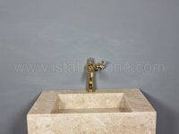 روشویی سنگی مدرن کرم رنگ 40*70*30