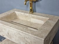 روشویی سنگی مدرن کرم رنگ 45*70