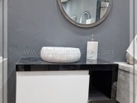ست سرامیکی روشویی و کابین مدل رزالیا   CEC363