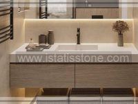 روشویی سرامیکی سفید و کابین سایز بزرگ 120*45  CEC349