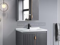 روشویی چینی سفید و کابین ذغالی مشکی CHC388