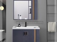 روشویی چینی سفید و کابین ذغالی مشکی  CHC398