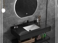 روشویی سرامیکی مدرن مشکی  40*80  CE215