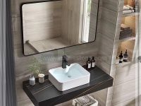 روشویی سرامیکی مشکی و کاسه چینی مدرن سفید  40*80  CE229