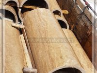 ستون گرد قطر 60 شکلاتی شمش