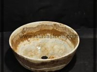 کاسه روشویی مرمر کرم نباتی