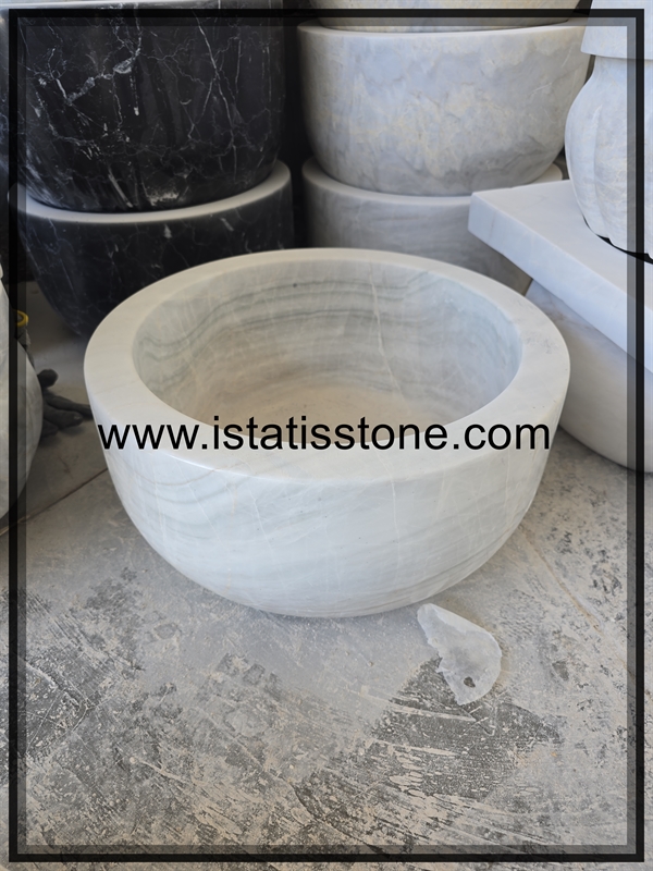 حمام ترکی سنگی سفید